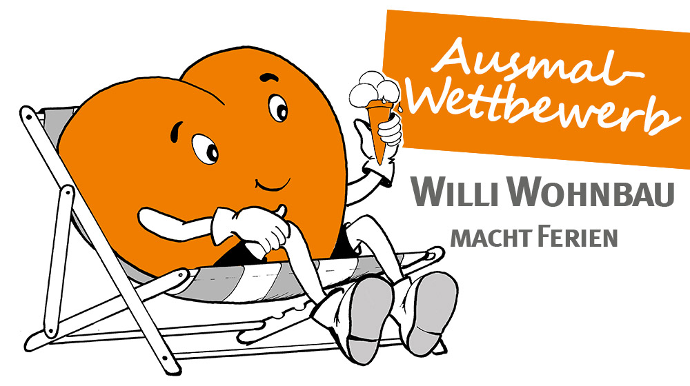 Ausmalwettbewerb: Willi Wohnbau macht Ferien