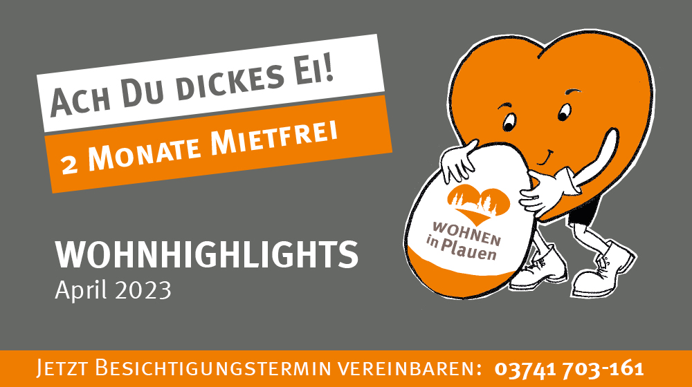 WbG Plauen Wohnhighlights April