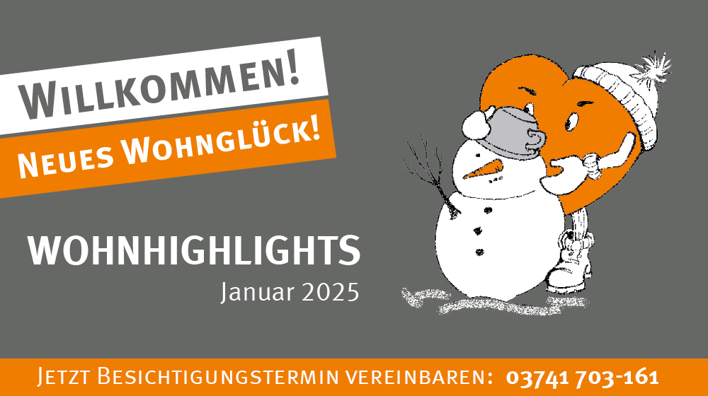 WbG Plauen Wohnhighlights Januar 2025